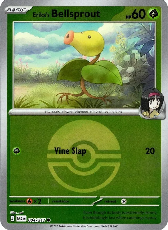 Bellsprout da Érica (Poké Bola) 4 – Heróis Excelsos