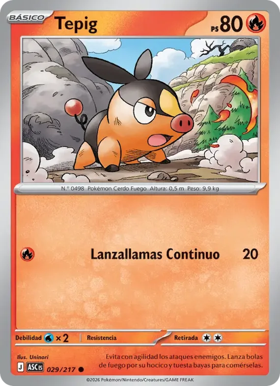 Tepig (Amigo Ball) 29 – Héroes Ascendentes