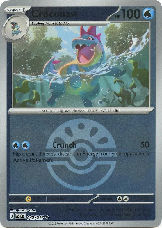 Croconaw (Amigo Ball) 42 – Héroes Ascendentes
