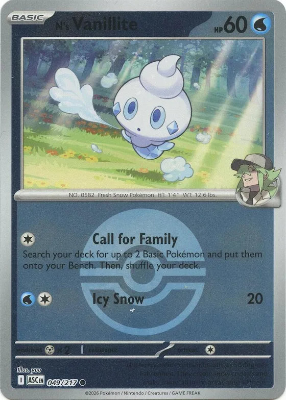 Vanillite de N (Poké Ball) 49 – Héroes Ascendentes