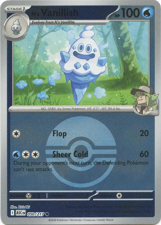 Vanillish di N (Poké Ball) 50 – Ascesa Eroica