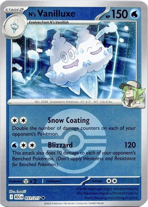 Vanilluxe do N (Poké Bola) 51 – Heróis Excelsos