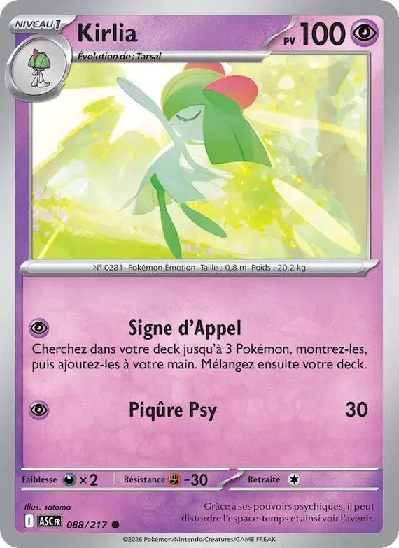Kirlia (Love Ball) 88 – Héros Transcendants