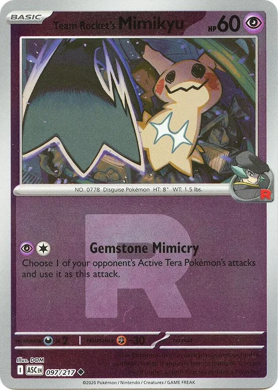 Team Rocket's Mimikyu (Team Rocket) #97 – Ascended Heroes