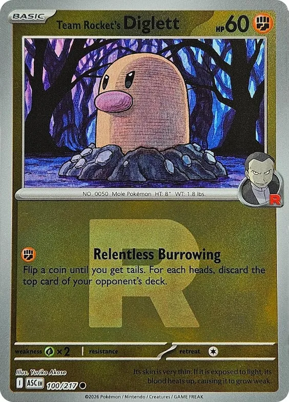 Diglett del Team Rocket (Team Rocket) 100 – Héroes Ascendentes