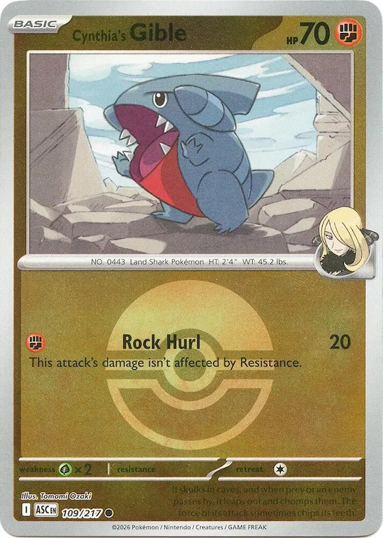 Gible de Cintia (Poké Ball) 109 – Héroes Ascendentes