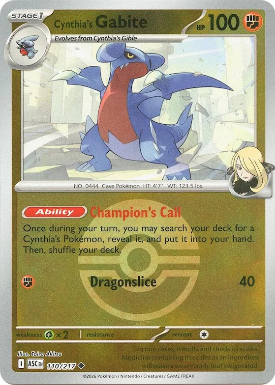 Gabite di Camilla (Poké Ball) 110 – Ascesa Eroica