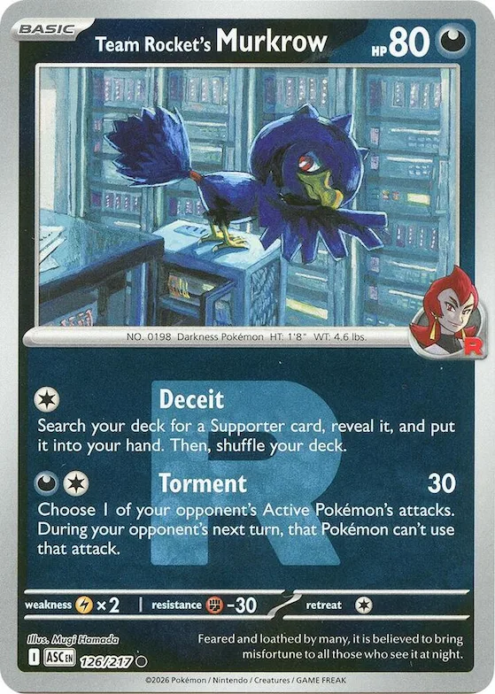 Murkrow da Equipe Rocket (Equipe Rocket) 126 – Heróis Excelsos