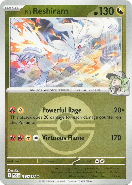 Reshiram de N (Poké Ball) 154 – Héros Transcendants