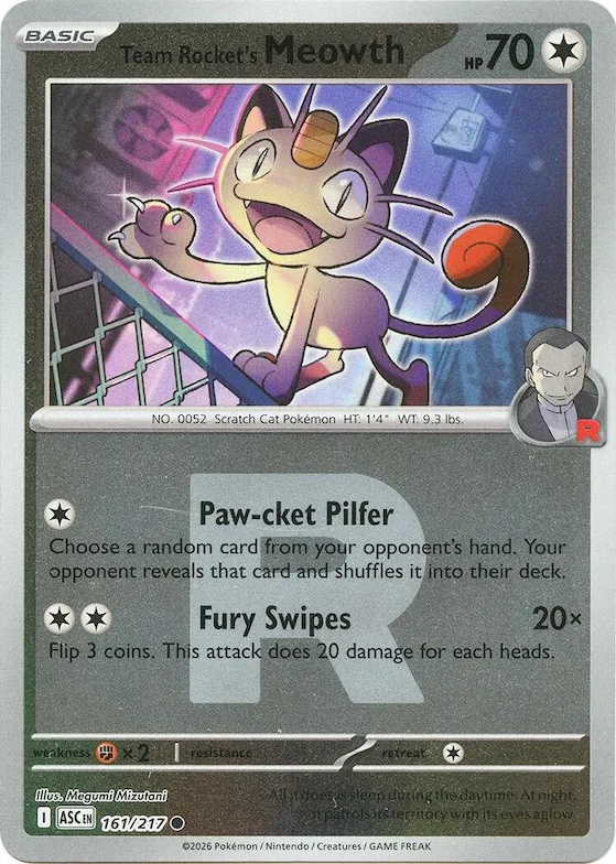 Meowth del Team Rocket (Team Rocket) 161 – Ascesa Eroica