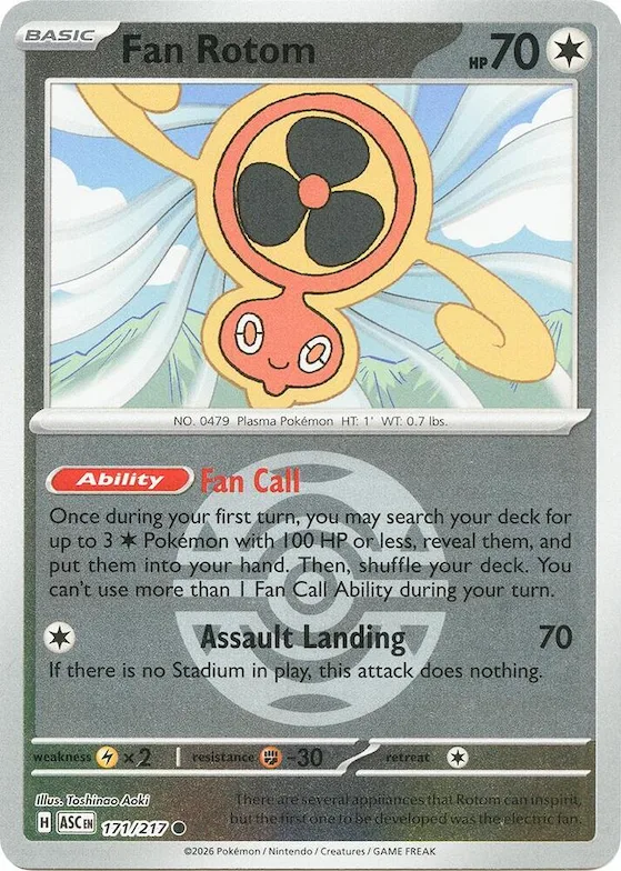 Rotom Ventilador (Ocaso Ball) 171 – Héroes Ascendentes