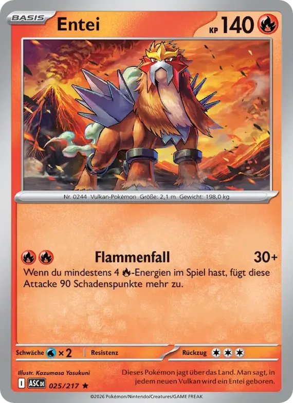 Entei (Energiesymbol-Muster) 25 – Erhabene Helden
