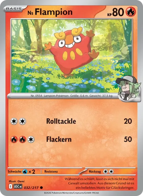 Ns Flampion (Energiesymbol-Muster) 32 – Erhabene Helden