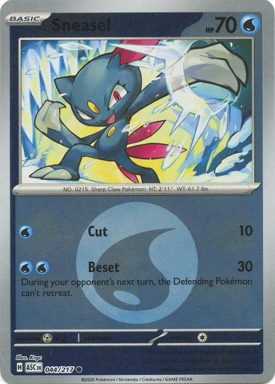 Sneasel (motivo símbolo de Energía) 44 – Héroes Ascendentes
