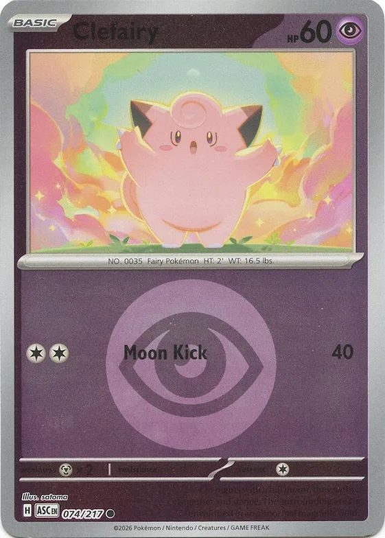 Clefairy (motivo simbolo Energia) 74 – Ascesa Eroica