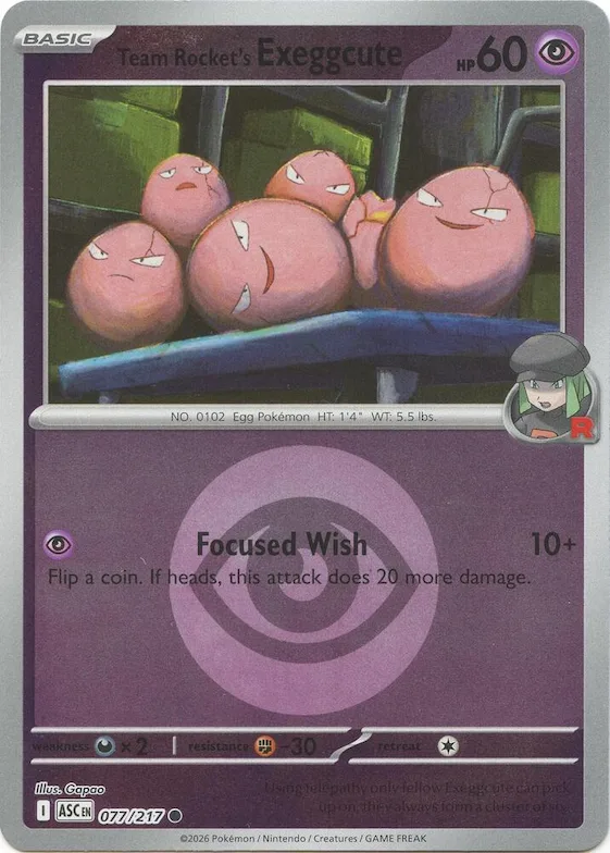 Noeunoeuf de la Team Rocket (motif symbole Énergie) 77 – Héros Transcendants