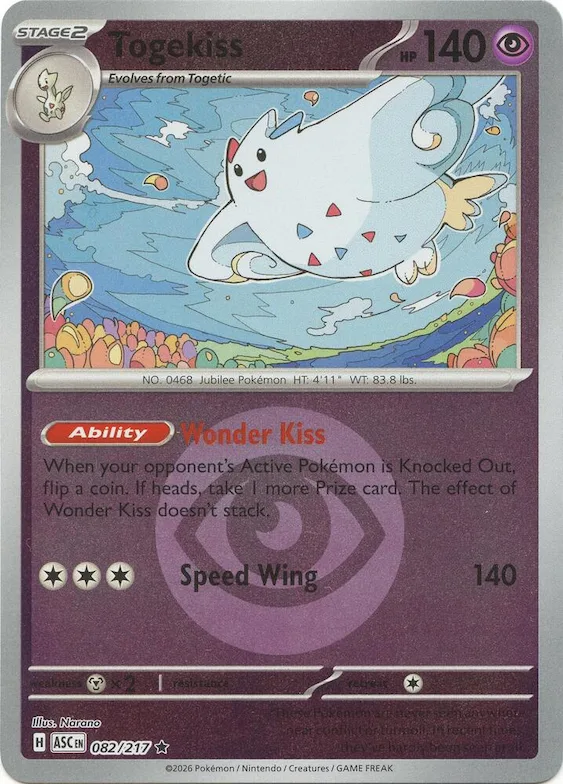 Togekiss (padrão símbolo de Energia) 82 – Heróis Excelsos
