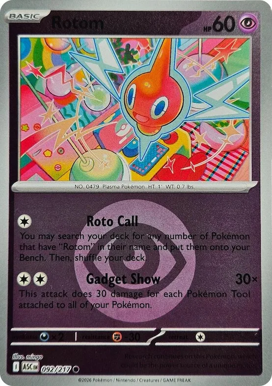 Rotom (Energiesymbol-Muster) 92 – Erhabene Helden