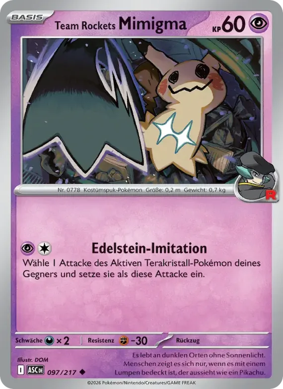Team Rockets Mimigma (Energiesymbol-Muster) 97 – Erhabene Helden