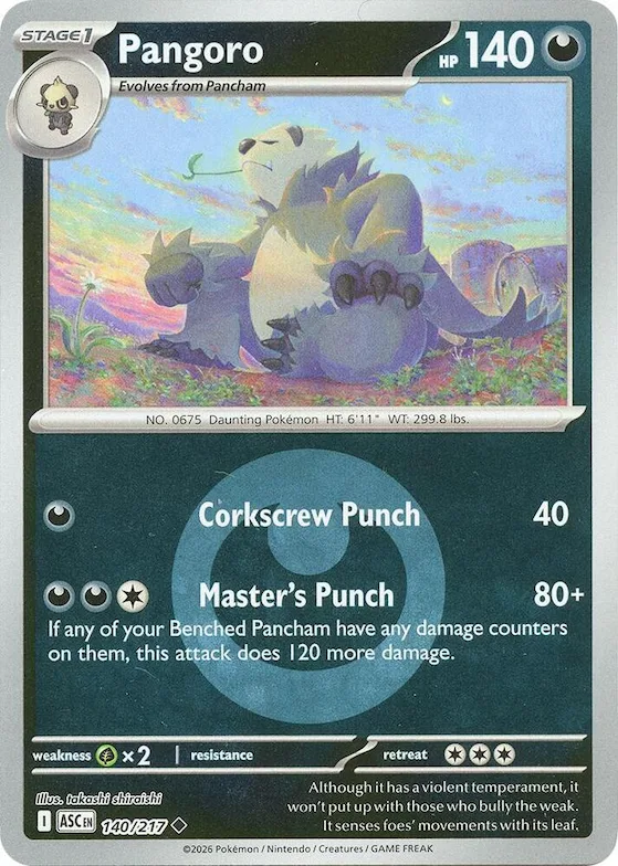 Pangoro (motivo simbolo Energia) 140 – Ascesa Eroica