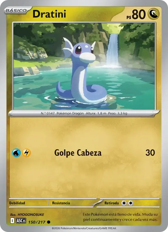 Dratini (motivo símbolo de Energía) 150 – Héroes Ascendentes