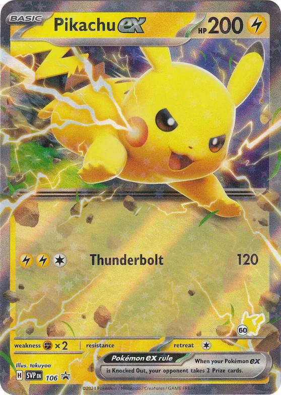Pikachu ex (Pikachu 60) #106 – Battle Academy 2024