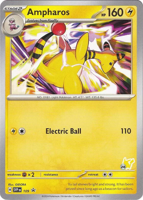 Ampharos - Pikachu 28 #109 – Battle Academy 2024