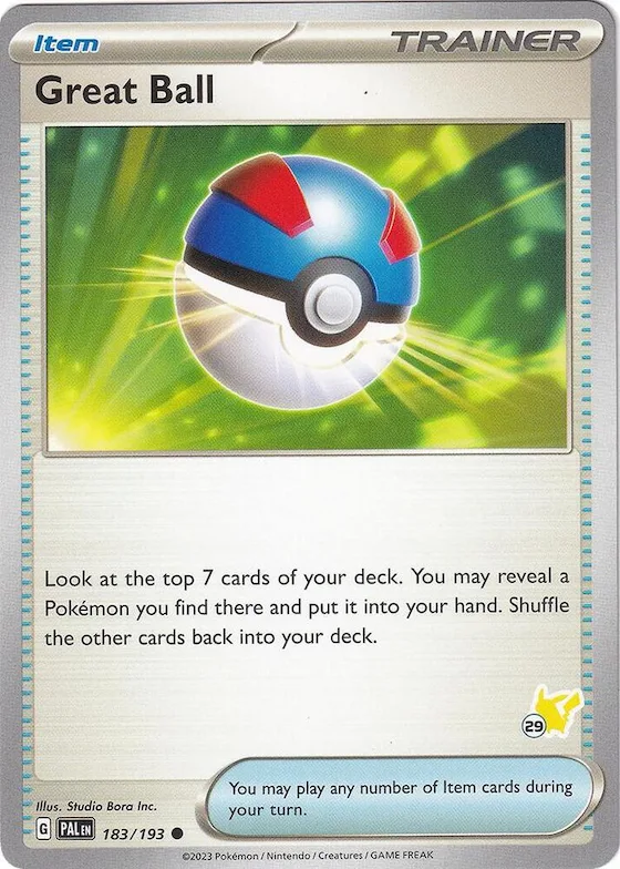 Great Ball - Pikachu 29 #183 – Battle Academy 2024