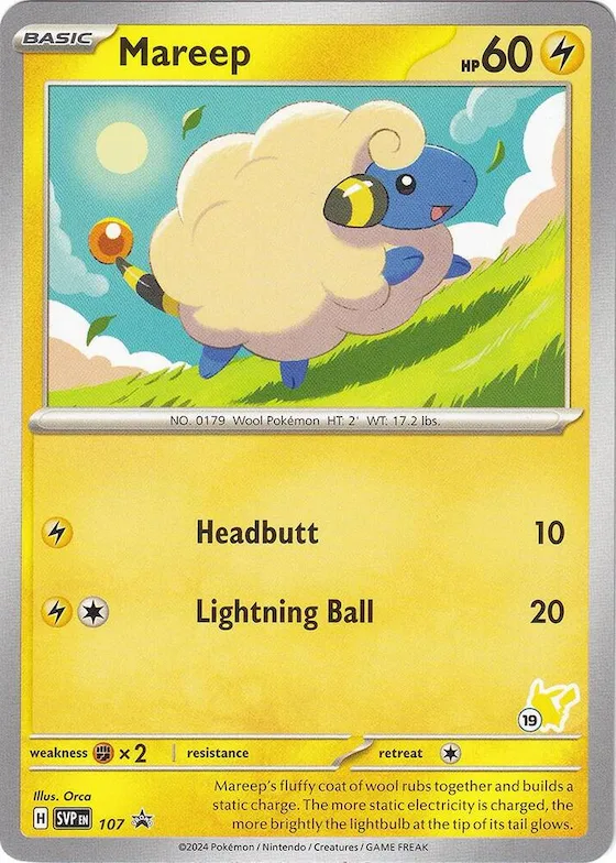 Mareep - Pikachu 19 #107 – Battle Academy 2024