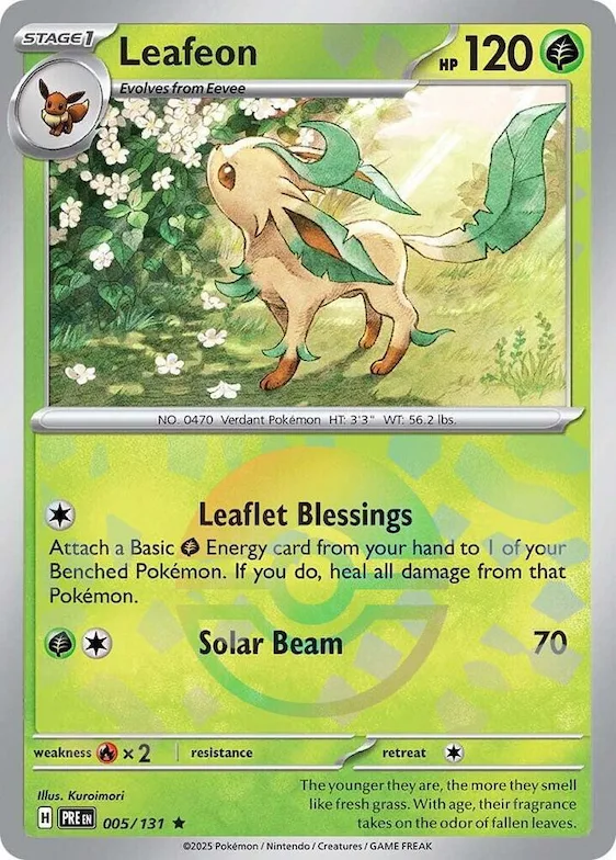 Leafeon (Poke Ball Pattern) #5 – Prismatic Evolutions