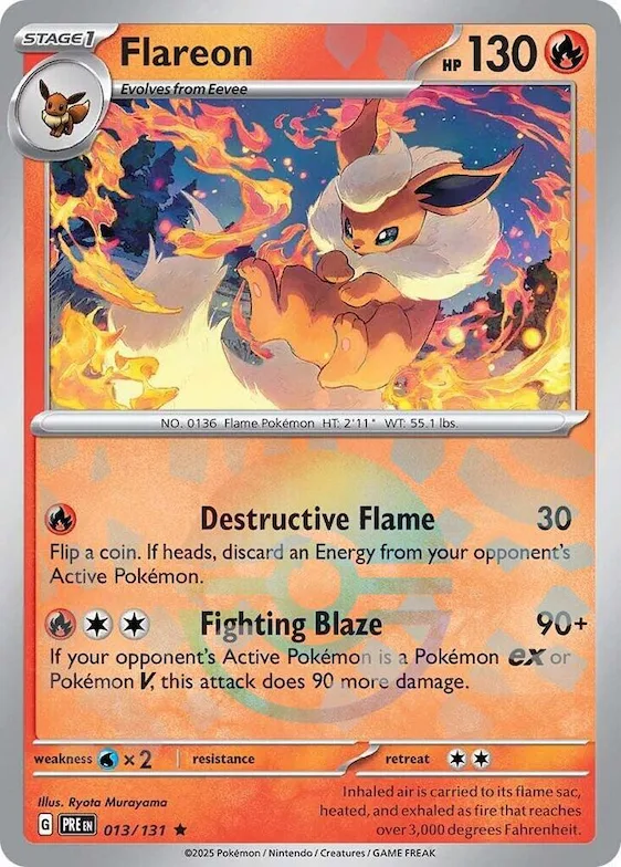 Flareon (Poke Ball Pattern) #13 – Prismatic Evolutions