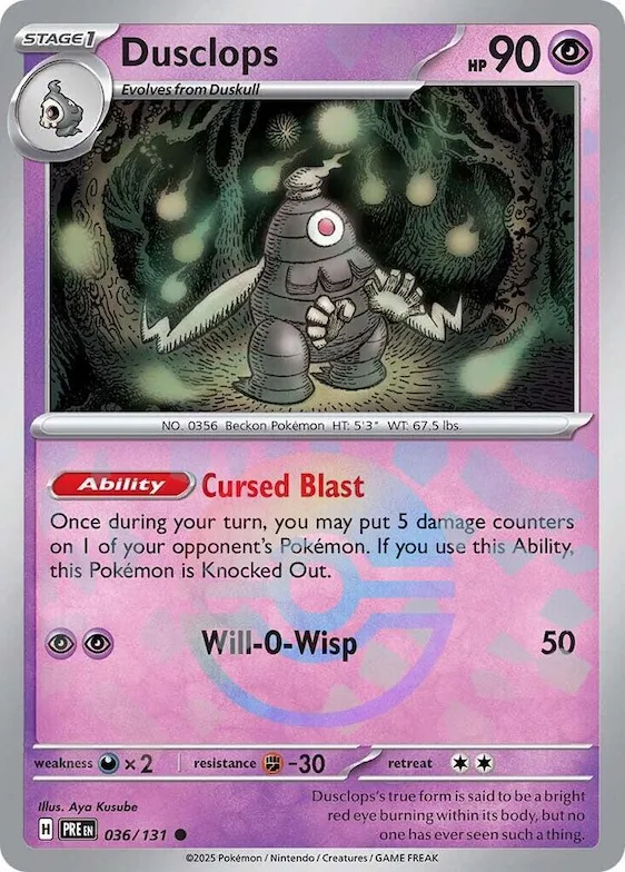 Dusclops (motivo Poké Ball) 36 – Evoluzioni Prismatiche