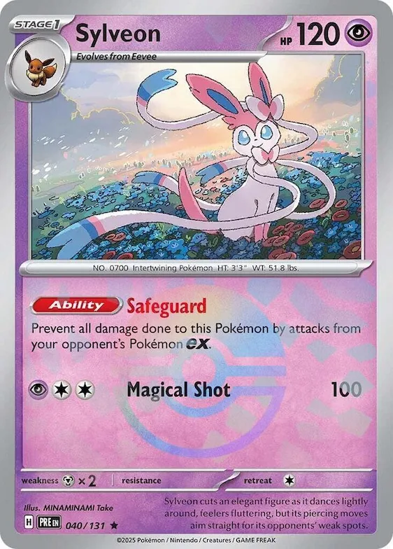 Sylveon (Poke Ball Pattern) #40 – Prismatic Evolutions