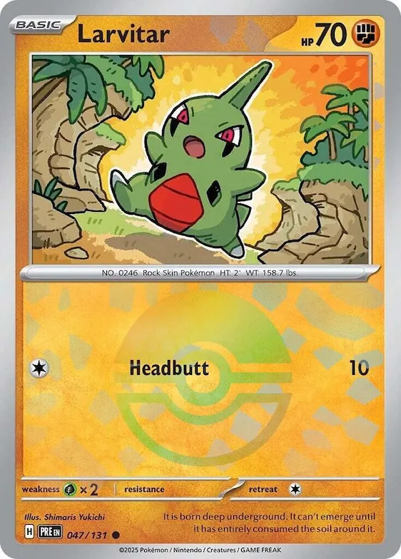 Larvitar (motivo Poké Ball) 47 – Evoluzioni Prismatiche