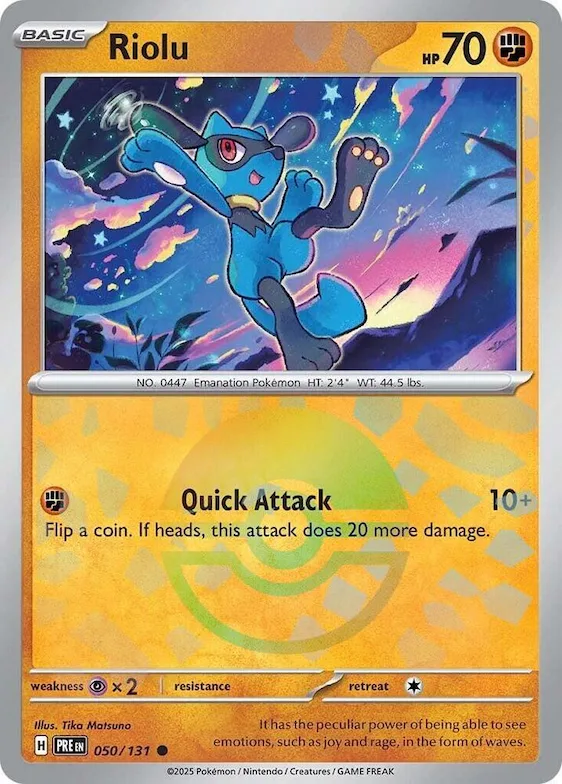 Riolu (motivo Poké Ball) 50 – Evoluzioni Prismatiche