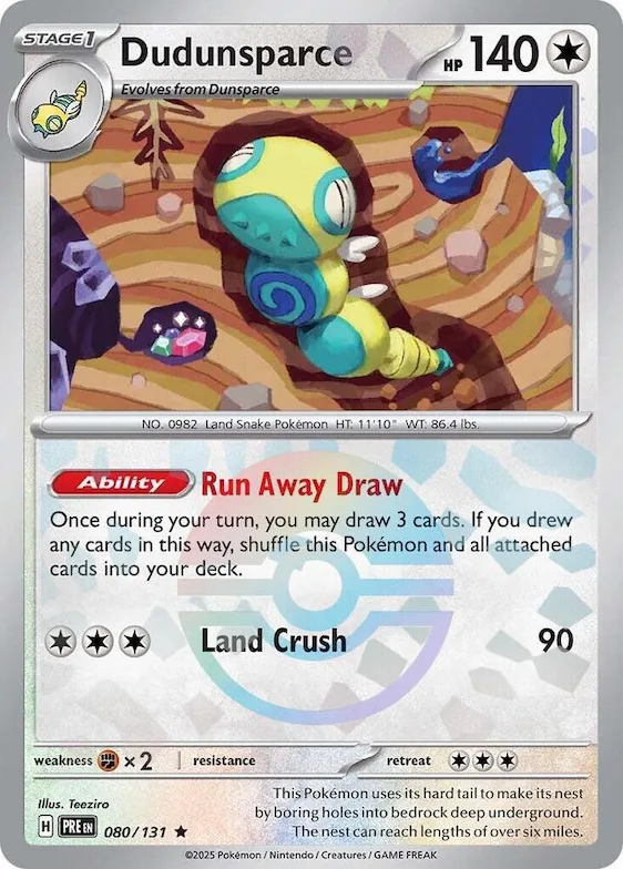 Dudunsparce (Poke Ball Pattern) #80 – Prismatic Evolutions