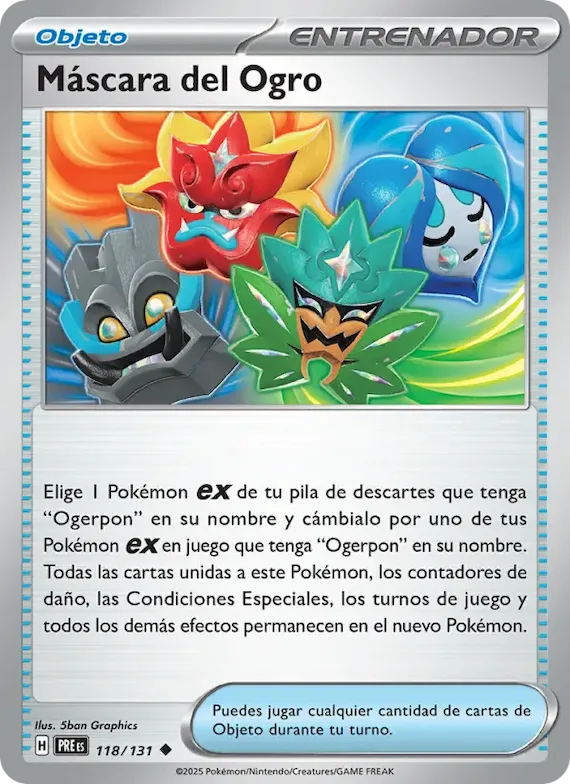 Máscara del Ogro (motivo Poké Ball) 118 – Evoluciones Prismáticas