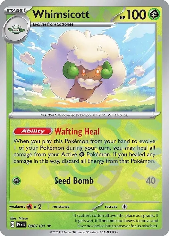 Whimsicott (Master Ball Pattern) #8 – Prismatic Evolutions