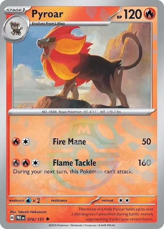 Pyroar (Master Ball Pattern) #16 – Prismatic Evolutions