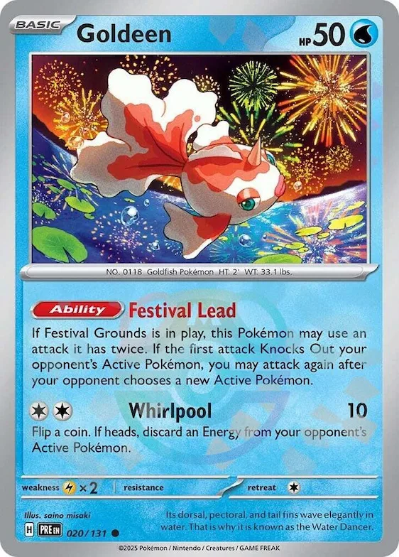 Goldeen (Master Ball Pattern) #20 – Prismatic Evolutions