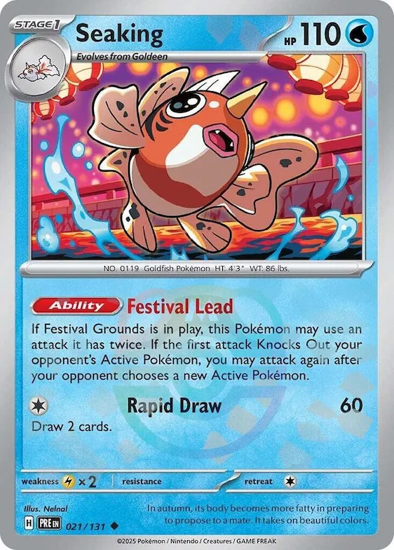 Seaking (Master Ball Pattern) #21 – Prismatic Evolutions