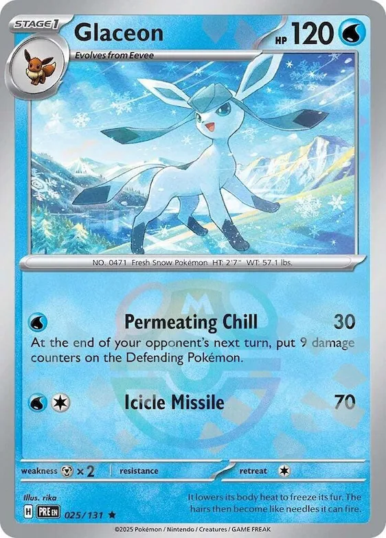 Glaceon (Master Ball Pattern) #25 – Prismatic Evolutions