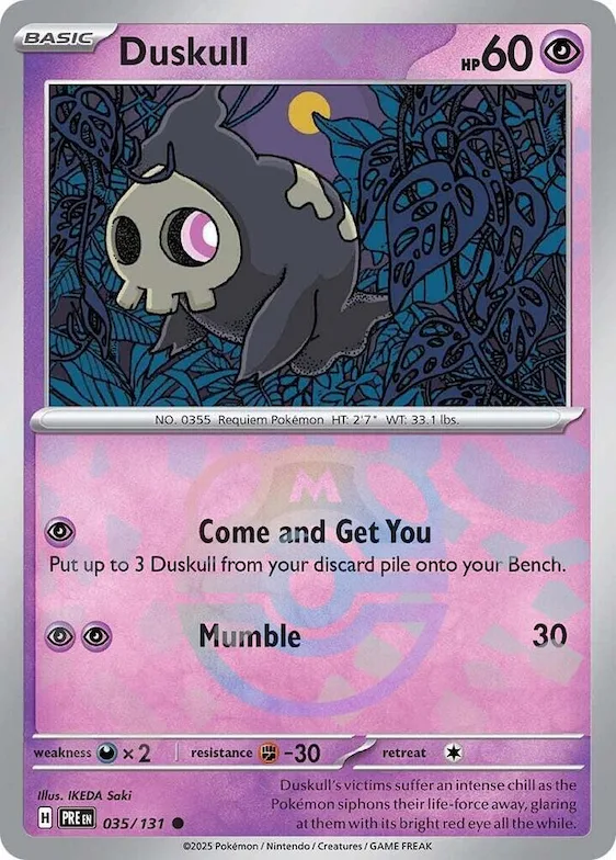 Duskull (Master Ball Pattern) #35 – Prismatic Evolutions