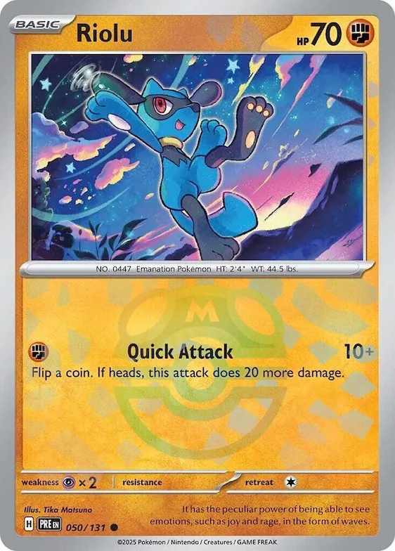Riolu (Master Ball Pattern) #50 – Prismatic Evolutions