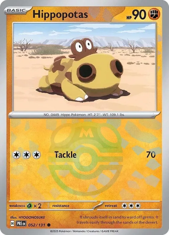 Hippopotas (motif Master Ball) 52 – Évolutions Prismatiques