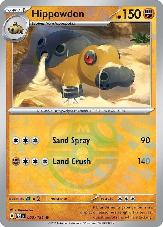 Hippowdon (Master Ball Pattern) #53 – Prismatic Evolutions