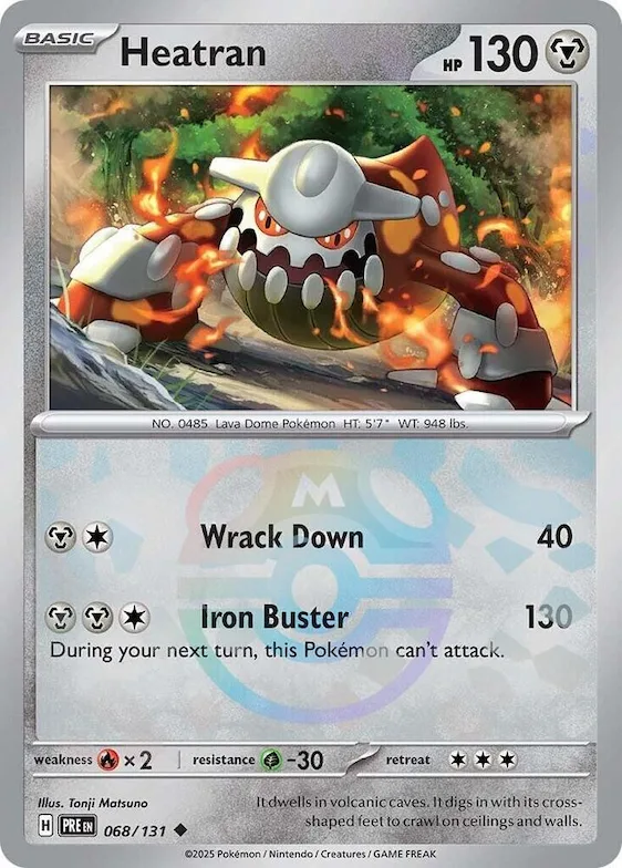 Heatran (Master Ball Pattern) #68 – Prismatic Evolutions
