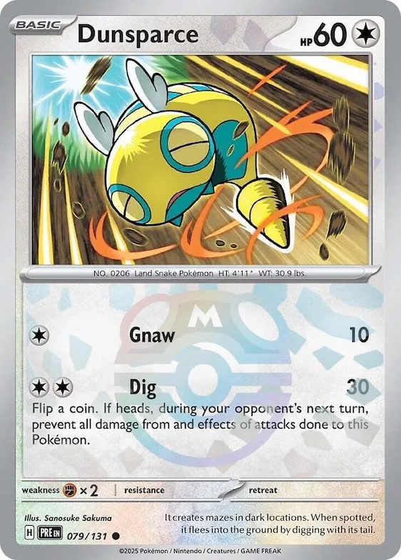 Dunsparce (Master Ball Pattern) #79 – Prismatic Evolutions