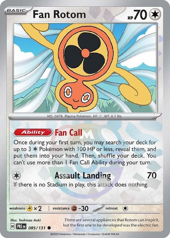 Fan Rotom (Master Ball Pattern) #85 – Prismatic Evolutions
