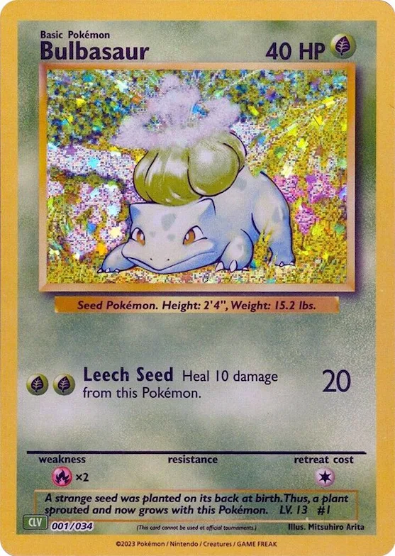 Bulbasaur #1 – Trading Card Game Classic